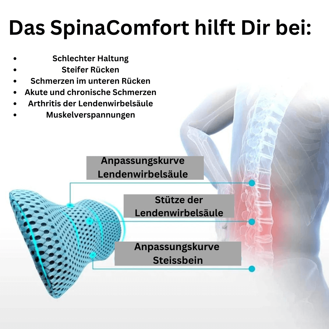 SpinaCOMFORT  Ergonomisches Lendenkissen